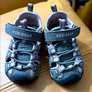 282.  Hobibear Kids Outdoor Sandals - Blue and pink Size 1.5 Toddler